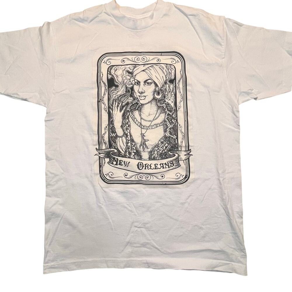 New Orleans Voodoo Muse Graphic Tee Mystic Tarot Witchy Art Women 2XL